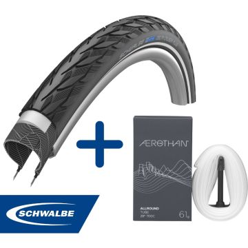 Fietsband - Schwalbe - Buiten- &amp; binnenband - Delta Cruiser Plus &amp; SV17E - 28 inch x 1.40 - 2.00 - 40 mm