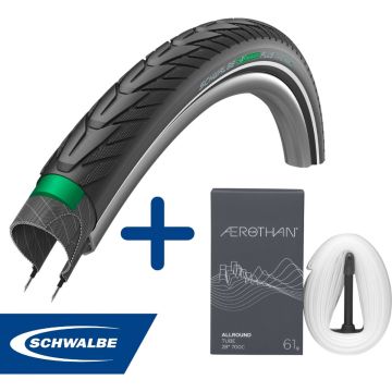 Fietsband - Schwalbe - Buiten- &amp; binnenband - Energizer Plus &amp; SV17E - 28 inch x 1.40 - 2.00 - 40 mm