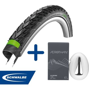 Fietsband - Schwalbe - Buiten- &amp; binnenband - Energizer Plus Tour &amp; SV17E - 28 inch x 1.40 - 2.00 - 40 mm