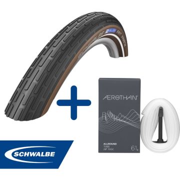 Fietsband - Schwalbe - Buiten- &amp; binnenband - Fat Frank K-Guard &amp; SV17E - 28 inch x 1.40 - 2.00 - 40 mm