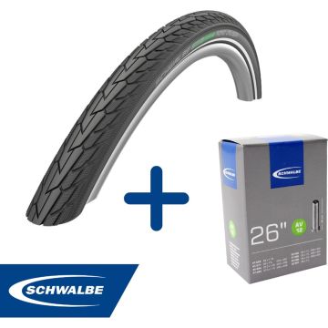 Fietsband - Schwalbe - Buiten- &amp; binnenband - Road Cruiser &amp; AV12 - 26 inch x 1 1/4 - 27.5 inch x 1.75 - 40 mm