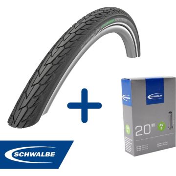 Fietsband - Schwalbe - Buiten- &amp; binnenband - Road Cruiser &amp; AV6 - 20 inch x 1.10 - 1.50 - 40 mm