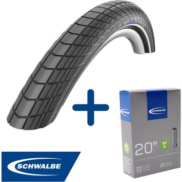 Fietsband - Schwalbe - Buiten- &amp; binnenband - Big Apple R-Guard &amp; AV6 - 20 inch x 1.10 - 1.50 - 40 mm