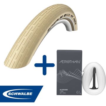 Fietsband - Schwalbe - Buiten- &amp; binnenband - Fat Frank K-Guard &amp; SV17E - 28 inch x 1.40 - 2.00 - 60 mm