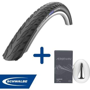 Fietsband - Schwalbe - Buiten- &amp; binnenband - Silento K-Guard &amp; SV17E - 28 inch x 1.40 - 2.00 - 40 mm