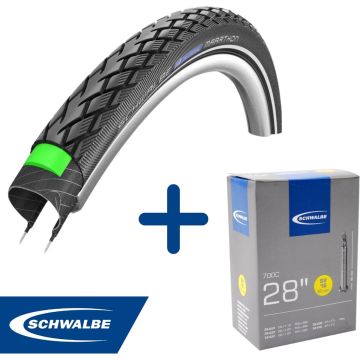 Fietsband - Schwalbe - Buiten- &amp; binnenband - Road Cruiser K-Guard &amp; SV16 - 28 inch x 1.10 - 1.25 - 60 mm