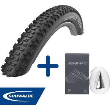 Fietsband - Schwalbe - Buiten- &amp; binnenband - Rapid Rob K-Guard &amp; SV19E - 29 inch x 2.10 - 40 mm