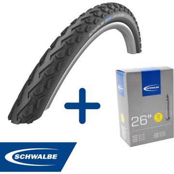 Fietsband - Schwalbe - Buiten- &amp; binnenband - Land Cruiser K-Guard &amp; SV13 - 26 inch x 1.50 - 2.40 - 60 mm