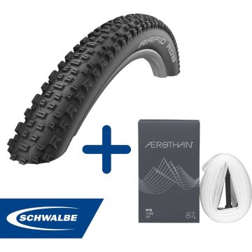 Fietsband - Schwalbe - Buiten- &amp; binnenband - Rapid Rob K-Guard &amp; SV19E - 29 inch x 2.10 - 40 mm