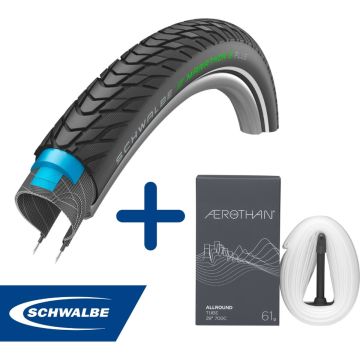 Fietsband - Schwalbe - Buiten- &amp; binnenband - Marathon E-Plus Perf &amp; SV17E - 28 inch x 1.40 - 2.00 - 40 mm