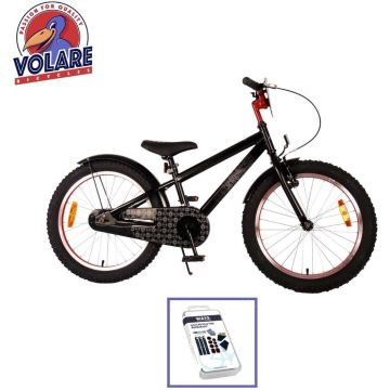 Volare Kinderfiets Spider-Man - 20 inch - Zwart - Inclusief WAYS Bandenplakset