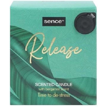 Sence of Wellness Geurkaars Release Met Bergamotgeur 125gr