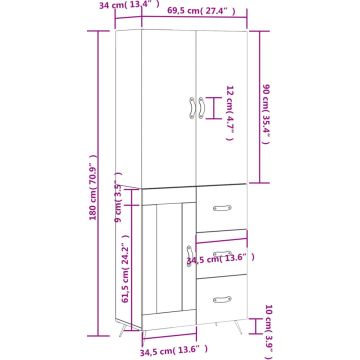 vidaXL-Hoge-kast-69,5x34x180-cm-bewerkt-hout-betongrijs