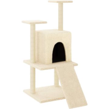 vidaXL-Kattenmeubel-met-sisal-krabpalen-110-cm-crèmekleurig