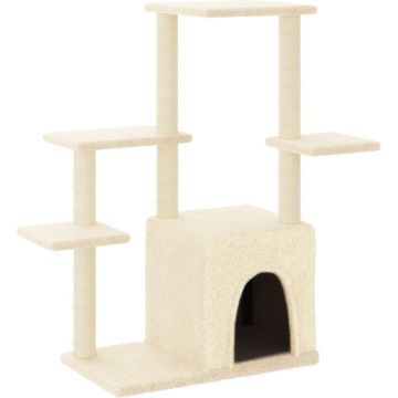 vidaXL-Kattenmeubel-met-sisal-krabpalen-97,5-cm-crèmekleurig