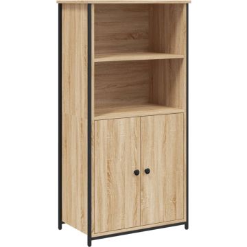 vidaXL-Hoge-kast-62x36x121,5-cm-bewerkt-hout-sonoma-eiken