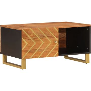 vidaXL-Salontafel-80x50x40-cm-massief-mangohout-bruin-en-zwart