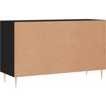 vidaXL Dressoir 100x36x60 cm bewerkt hout zwart