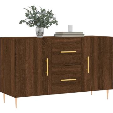 vidaXL Dressoir 100x36x60 cm bewerkt hout bruineikenkleurig