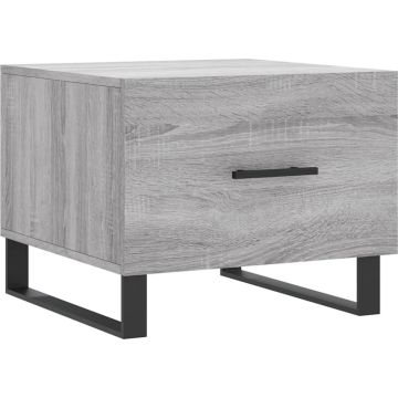 vidaXL-Salontafel-50x50x40-cm-bewerkt-hout-grijs-sonoma-eiken