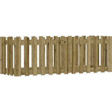 vidaXL-Plantenbak-verhoogd-hekontwerp-150x50x50-cm-geïmpregneerd-hout