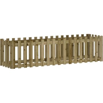 vidaXL-Plantenbak-verhoogd-hekontwerp-200x50x50-cm-geïmpregneerd-hout