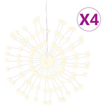 vidaXL-Kerstverlichting-vuurwerk-4-st-140-warmwitte-LED's-17-cm