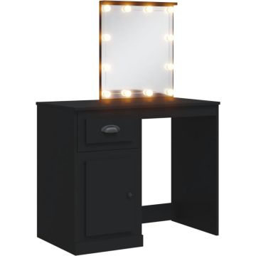 vidaXL-Kaptafel-met-LED-verlichting-90x42x132,5-cm-zwart