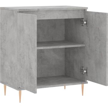 vidaXL Dressoir 60x35x70 cm bewerkt hout betongrijs