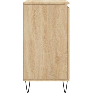 vidaXL Dressoir 60x35x70 cm bewerkt hout sonoma eikenkleurig