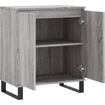 vidaXL Dressoir 60x30x75 cm bewerkt hout grijs sonoma eikenkleurig