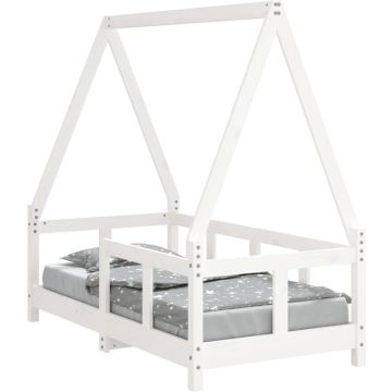 vidaXL-Kinderbedframe-70x140-cm-massief-grenenhout-wit