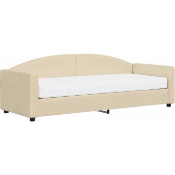 vidaXL-Slaapbank-met-matras-80x200-cm-stof-crèmekleurig