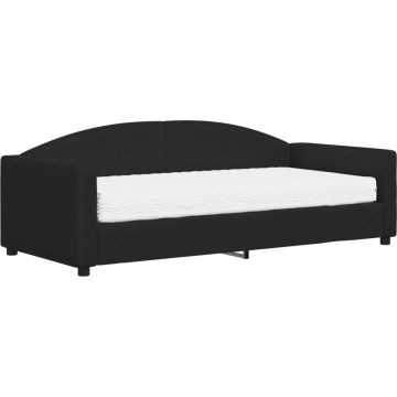 vidaXL-Slaapbank-met-matras-90x190-cm-stof-zwart