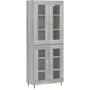 vidaXL-Hoge-kast-69,5x34x180-cm-bewerkt-hout-grijs-sonoma-eikenkleurig