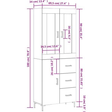 vidaXL-Hoge-kast-69,5x34x180-cm-bewerkt-hout-betongrijs