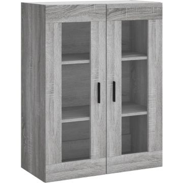 vidaXL-Hoge-kast-69,5x34x180-cm-bewerkt-hout-grijs-sonoma-eikenkleurig