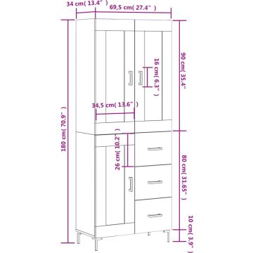 vidaXL-Hoge-kast-69,5x34x180-cm-bewerkt-hout-betongrijs