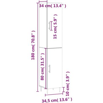 vidaXL-Hoge-kast-34,5x34x180-cm-bewerkt-hout-betongrijs