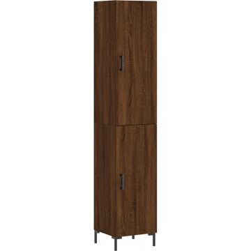 vidaXL-Hoge-kast-34,5x34x180-cm-bewerkt-hout-bruin-eikenkleur