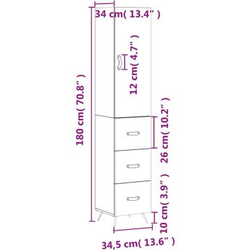 vidaXL-Hoge-kast-34,5x34x180-cm-bewerkt-hout-hoogglans-wit