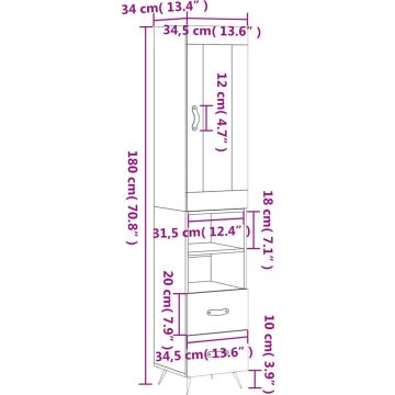 vidaXL-Hoge-kast-34,5x34x180-cm-bewerkt-hout-betongrijs