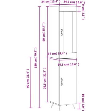 vidaXL-Hoge-kast-34,5x34x180-cm-bewerkt-hout-betongrijs