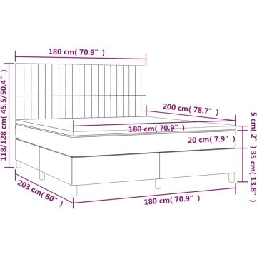 vidaXL-Boxspring-met-matras-stof-donkerbruin-180x200-cm