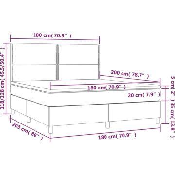 vidaXL-Boxspring-met-matras-kunstleer-wit-180x200-cm