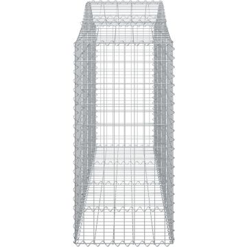 vidaXL Schanskorven 11 st gewelfd 200x50x120/140 cm ijzer