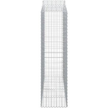 vidaXL Schanskorven 11 st gewelfd 200x50x180/200 cm ijzer