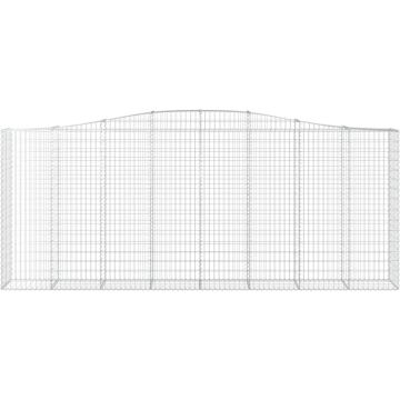 vidaXL Schanskorven 25 st gewelfd 400x50x160/180 cm ijzer