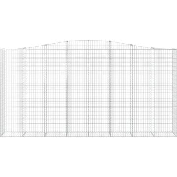 vidaXL Schanskorven 5 st gewelfd 400x50x200/220 cm ijzer