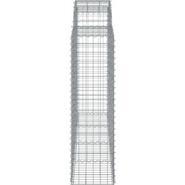 vidaXL Schanskorven 13 st gewelfd 200x50x140/160 cm ijzer